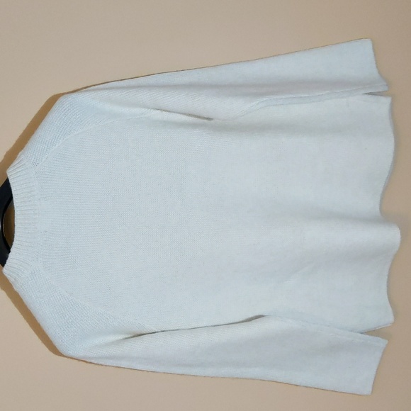 Joe Fresh|NWT White Crew Neck Sweater Acrylic Blend With Some Recycled Materials - Picture 6 of 14